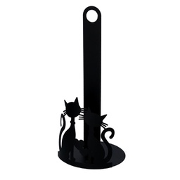 [V5926300000] Portascottex metallo gatti nero tondo cm ø15h33
