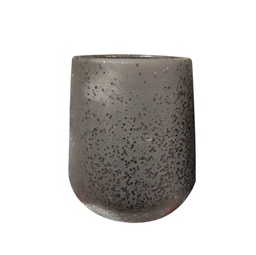 [19903515] Portaspazzolino Ibiza elegante e funzionale, dal design nero moderno e sofisticato.