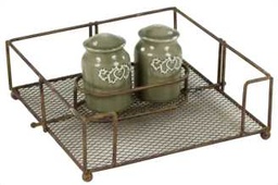 [V9171420000] Portatovaglioli + sale&amp;pepe we-3343 cm.22 x 21 h 10