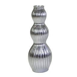 [V6368300000] Portavaso resina argento cm ø32h93