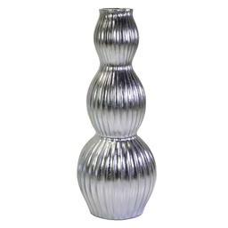 [V6368310000] Portavaso resina argento cm ø45h120