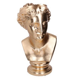 [V6148570000] Portavaso resina busto oro cm35,8x36h58