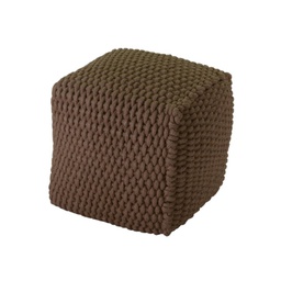[V2806150000] Pouf tessuto quadrato marrone cm 43 x 43 x h 43
