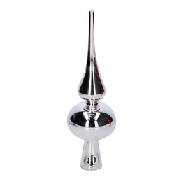 [V6331960000] Puntale vetro argento cm6,5x6,5h25