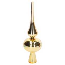 [V6331950000] Puntale vetro oro cm6,5x6,5h25