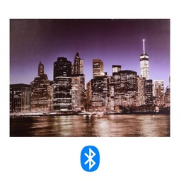 [1927381] Quadro Bluetooth con stampa città di notte