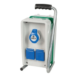 [1909362] Quadro Distribuzione Blu Eolo 74304 Fme Prese Cee Blu X 2 Sch+10/16 X 2 Mm156X185 H.Mm 338