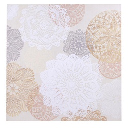 [V4613130000] Quadro dipinto mandala chiarocm 80x80x4