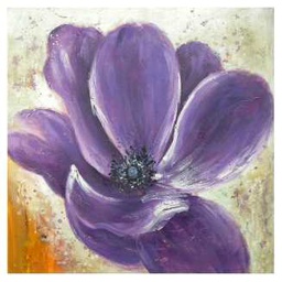 [V9174760000] Quadro fiore viola yc-1839 cm. 100 x 100 x 3