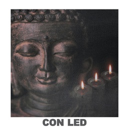 [V8539500000] Quadro led buddha cm 40x2