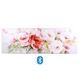 [V4615110000] Quadro moderno stampa bluetooth rose rosa cm 150 x 50 x 4