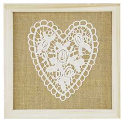 [V9184150000] Quadro pizzo cuore fy-1522a cm30x30
