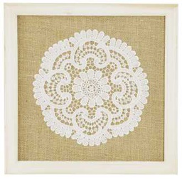 [V9184160000] Quadro pizzo fiore fy-1522b cm30x30