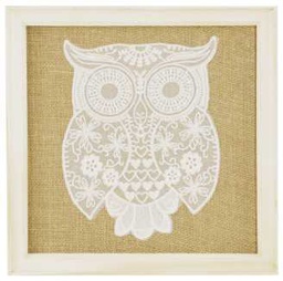 [V9184170000] Quadro pizzo gufo fy-1522c cm30x30
