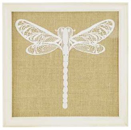 [V9184180000] Quadro pizzo libellula fy-1522d cm30x30