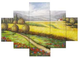 [V9122900000] Quadro puzzle dis.paesaggio dy-1383 cm.81,5 x 115,5 x 4,5