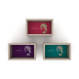 [FZ93740] Quadro rettangolare Monroe decorazione murale cm 36 x 18 x 22 h