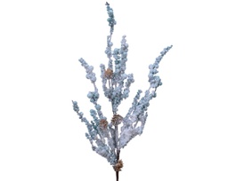 [19625905] Ramo decorativo con bacche pigne e neve  cm 60