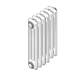 [DFLEX-430-Z30870-10] Radiatore tubolare in acciaio Zehnder Charleston 10 Elementi