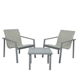 [20006600] Salotto Quebec 3 pezzi grigio