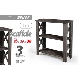 [GIC769276] Scaffale in legno grigio portatutto slim cm 80 x 30 x 80 h