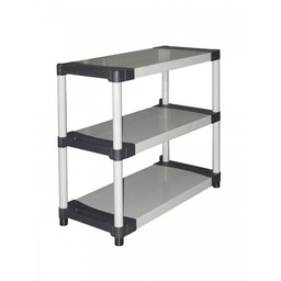 [7124C04] Scaffale in resina ripostiglio tre ripiani cm 80 x 40 x 85 h