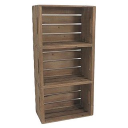 [V8034540000] Scaffale legno rettangolare 3 piani cm 35