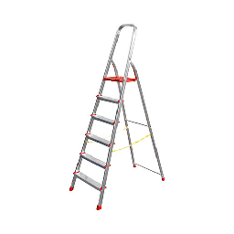 [DFLEX-600-G039-126] Scala domestica in alluminio a 6 gradini - H. 1,32 m