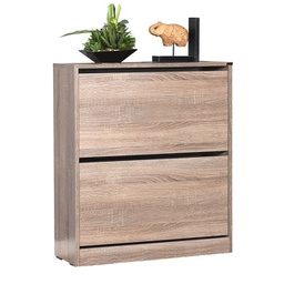 [FZ84863] Scarpiera 2 ante a ribalta colore quercia 73x26xh.84 cm (SHC520LT1)