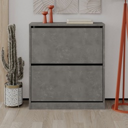 [FZ97990] Scarpiera a ribalta grigio retro L 73 x P 26 x 82.5 cm