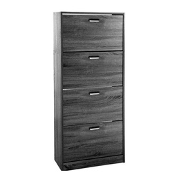[GIC738074] Scarpiera moderna grigia 4 ribalte slim cm 63 x 24 x 150
