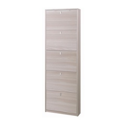 [ASK555OLOLK] Scarpiera slim cinque ante Olmo Chiaro 63x18x h190 cm
