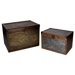 [V5035540000] Scatola legno 1-2 rettangolare cm 38x26h26