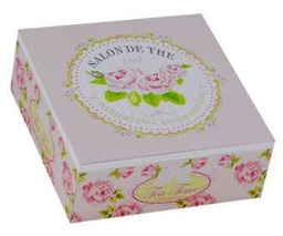 [V9136950000] Scatola portathe salon de the ld-7045 cm. 18 x 18 h 7