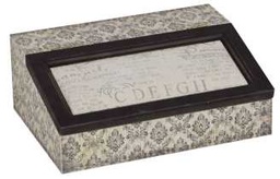 [V9131340000] Scatola rettangolare bianco-nera jt-2931 cm. 24 x 18 x 9,5