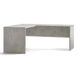 [ADB6301CESK] Scrivania con angolo a sinistra moderna Beton Cemento 180x169x h76 cm