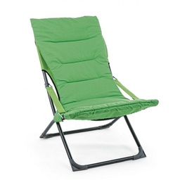 [B0815095] Sdraio pieghevole Relax imbottita SFOD Verde 60x90xh86 cm