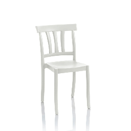 [FZ98192] Sedia Cullen polipropilene bianca design classico
