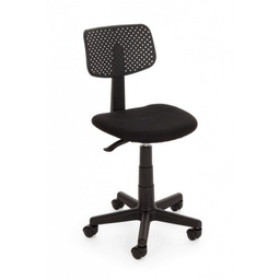 [B0710179] Sedia da ufficio nero con ruote altezza regolabile