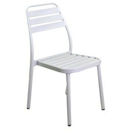 [V6440430000] Sedia esterno alluminio las vegas bianca cm 49x 58 x h45-88
