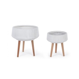 [B0790589] Set 2 Portavaso Ciotola Modern