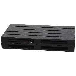[20003541] Set 2 Vassoi Pallet Piccolo 20x12 cm in legno nero