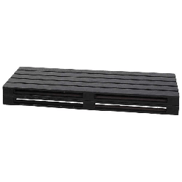 [20003542] Set 2 Vassoi Pallet medio 30x12 cm in legno nero