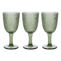 [1991179] Set 3 Calici Vetro Verde 250 Cc  Linea Davor