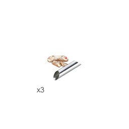 [2007842] Set 3 Stampi Forma per Cannoli linea Delicia in Acciaio Inox - Tescoma