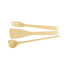[MA14000428] Set 3 pz Cucchiaione, Pala, Forchetta Woody