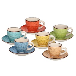 [1915470] Set 6 tazzine da caffè con piattino Louise Art Pepper
