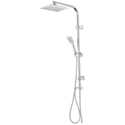 [BR416205] Set Colonna Doccia in Acciaio Cromato Quadrata