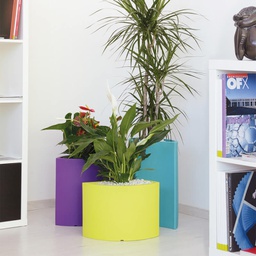 [2001276] Set fioriera con 3 vasi colorati per piante, perfetto per il design di casa e giardino - Tris Petalo