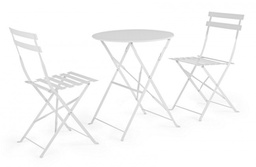 [B0803546] Set giardino Bistrot bianco bizzotto tavolo sedie
